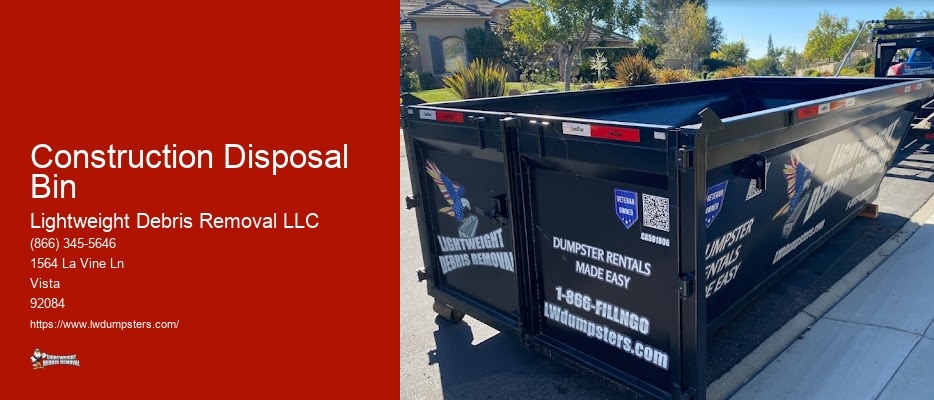Construction Disposal Bin